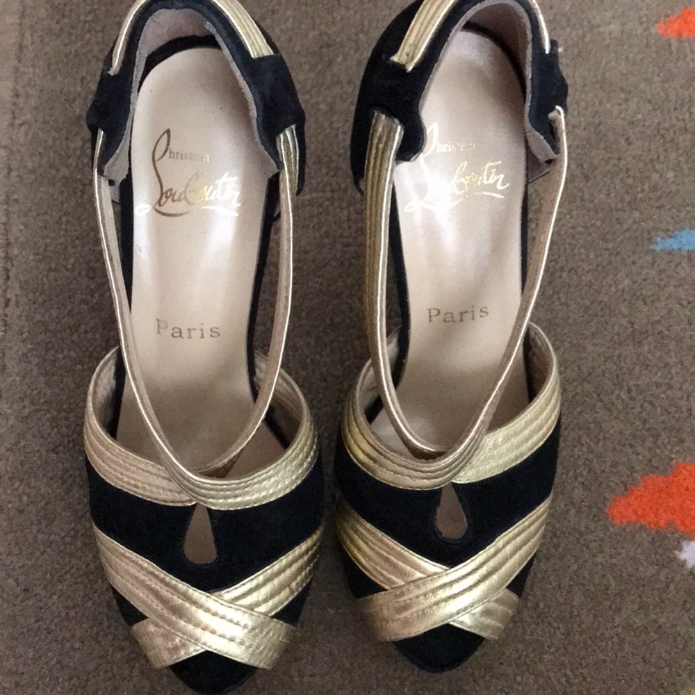 Christian Louboutin suede heels